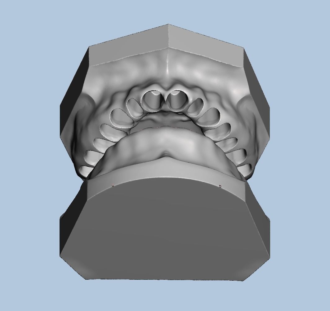 Ortho model style base for typodont 3D print model_3