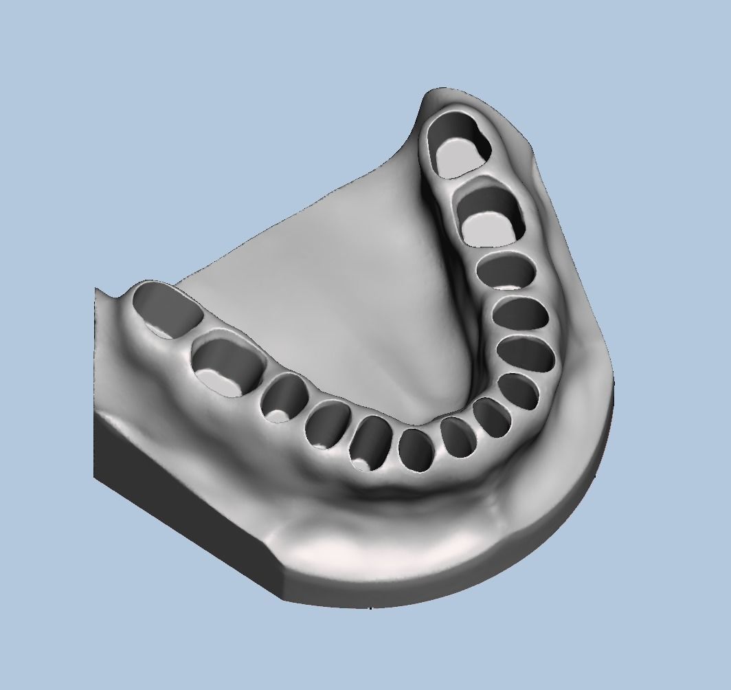 Ortho model style base for typodont 3D print model_2