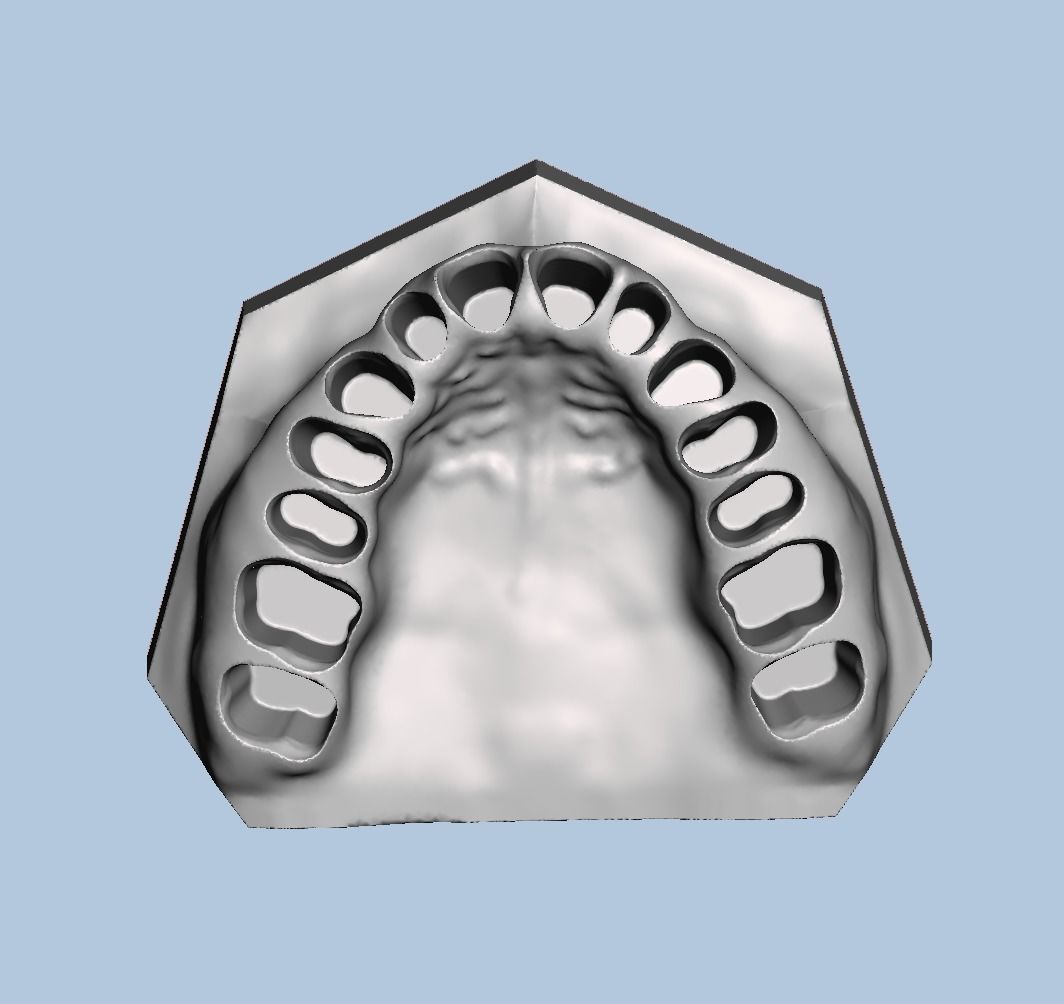 Ortho model style base for typodont 3D print model_1