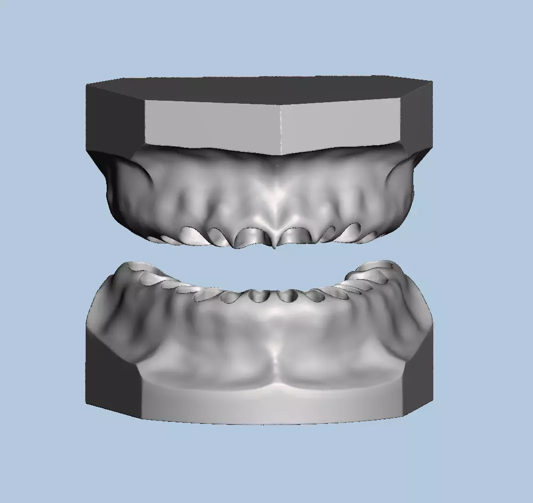 Ortho model style base for typodont 3D print model_0