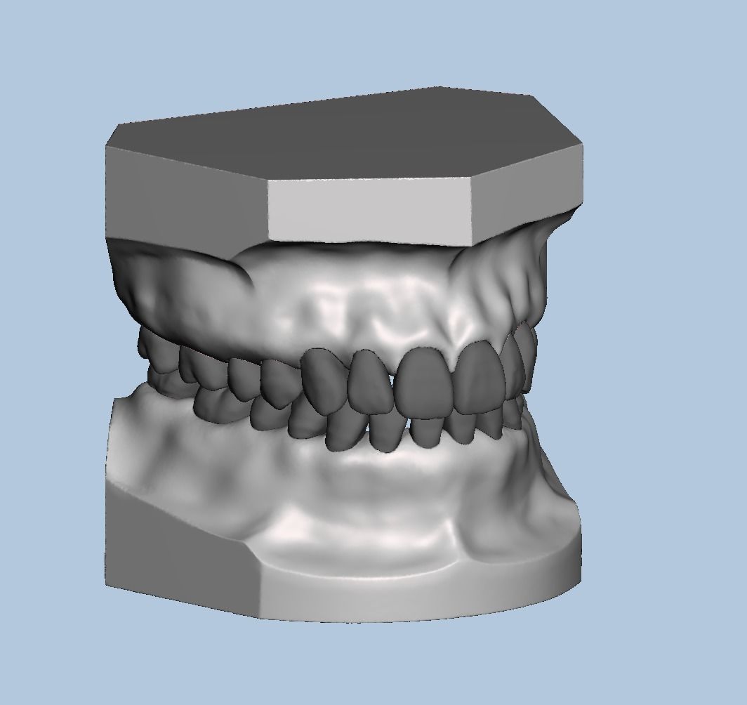 Ortho model style base for typodont 3D print model_4