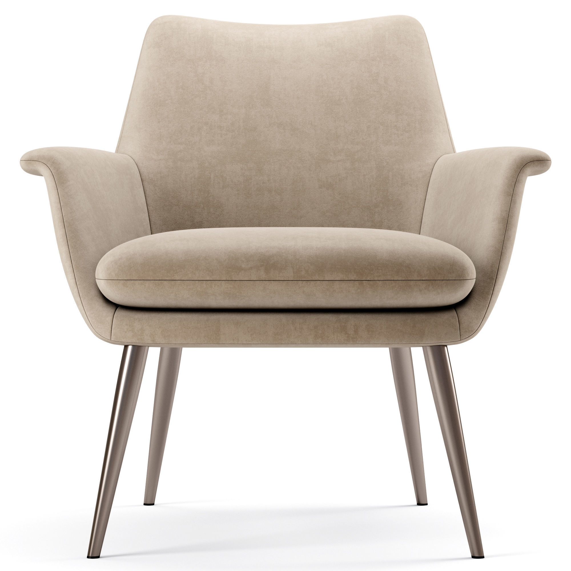 Finley Lounge Chair West Elm 3D model_4