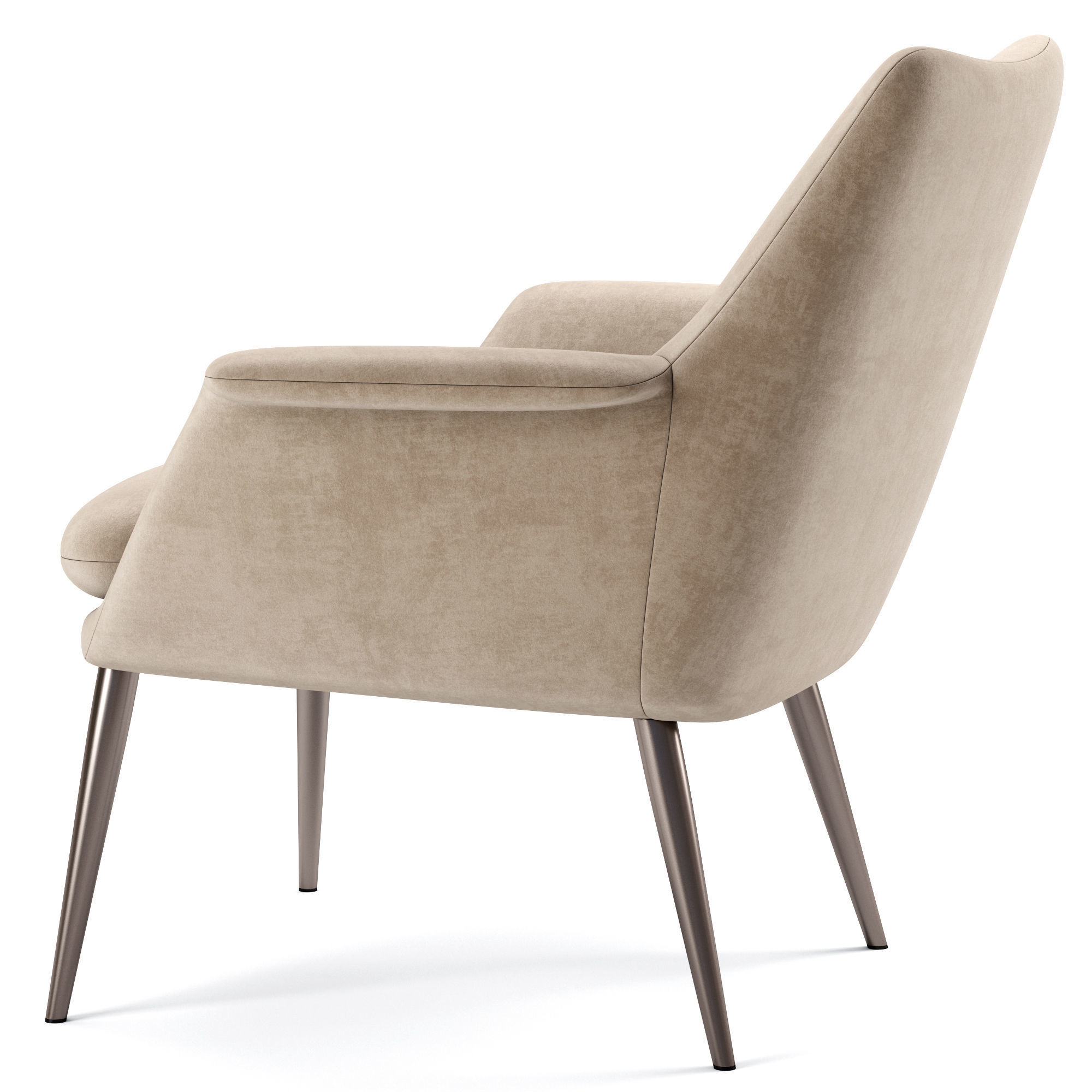 Finley Lounge Chair West Elm 3D model_2