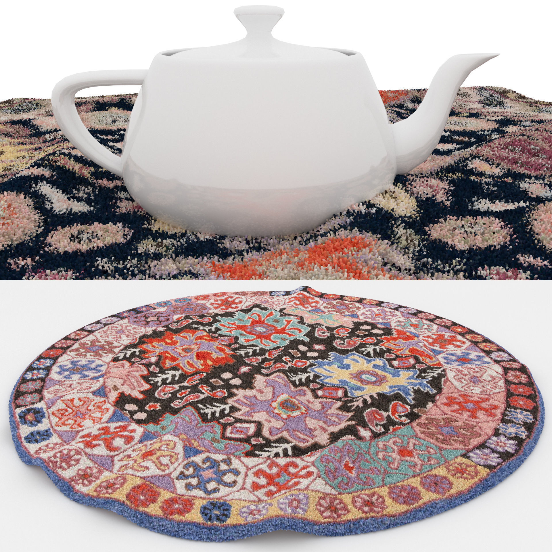 Rugs No 238 Low-poly 3D model_1