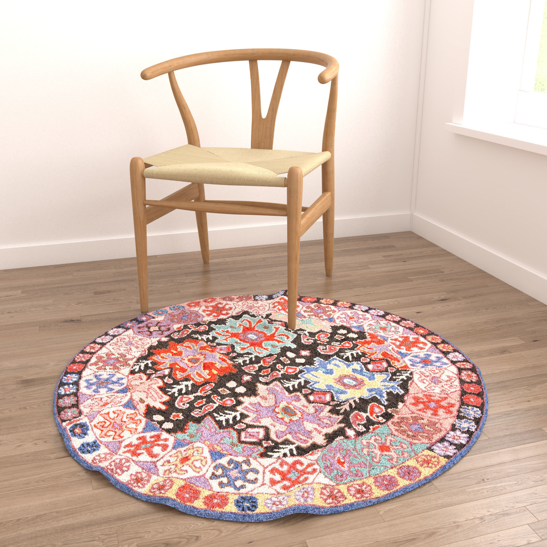 Rugs No 238 Low-poly 3D model_3