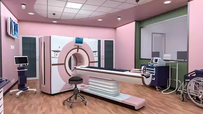 Medical Spaces-Radiology-CT-Scan  Room 3D model