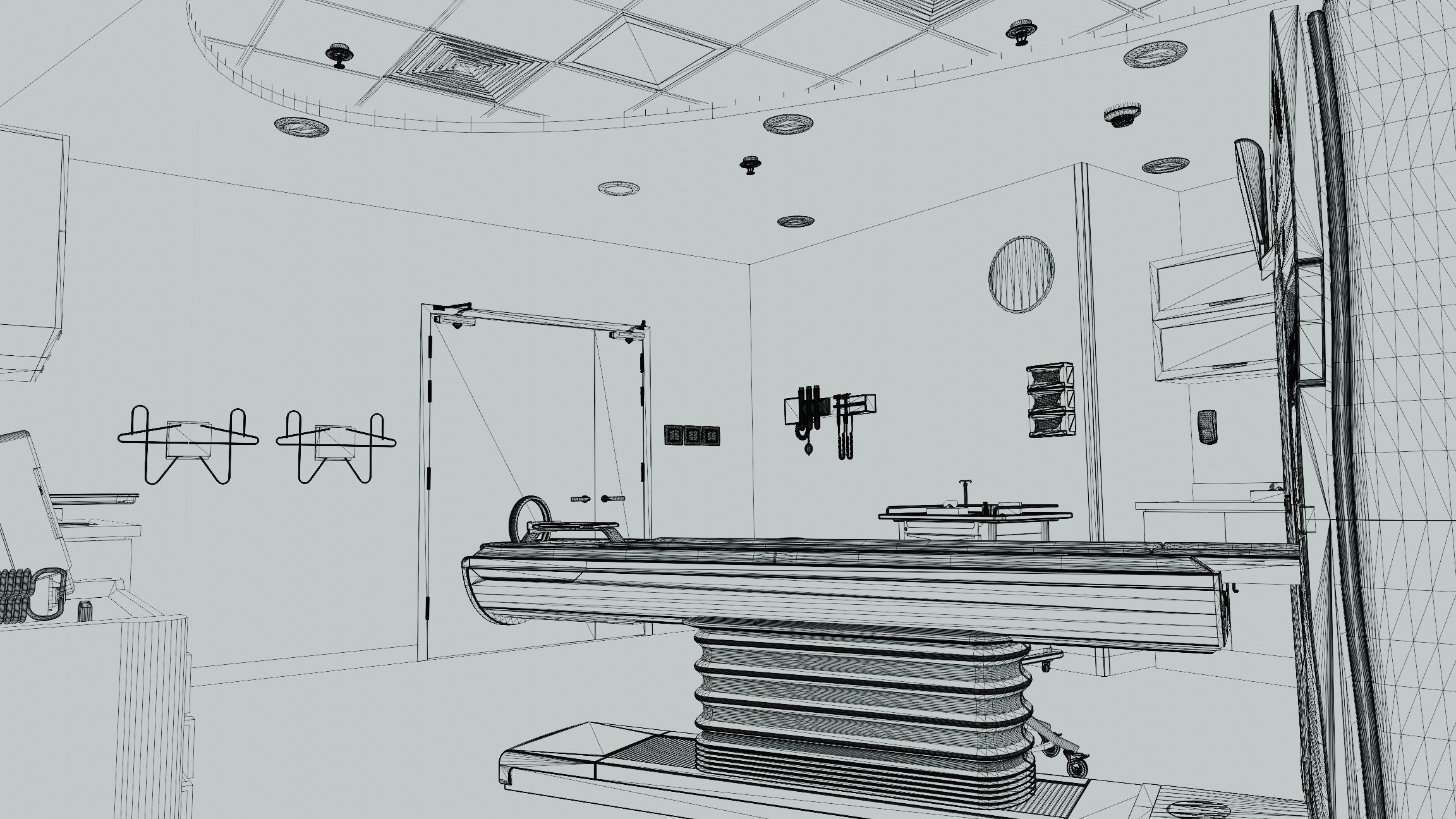 Medical Spaces-Radiology-CT-Scan  Room 3D model_13