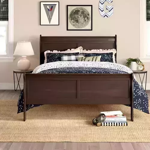 Richard Low Profile Sleigh Bed
