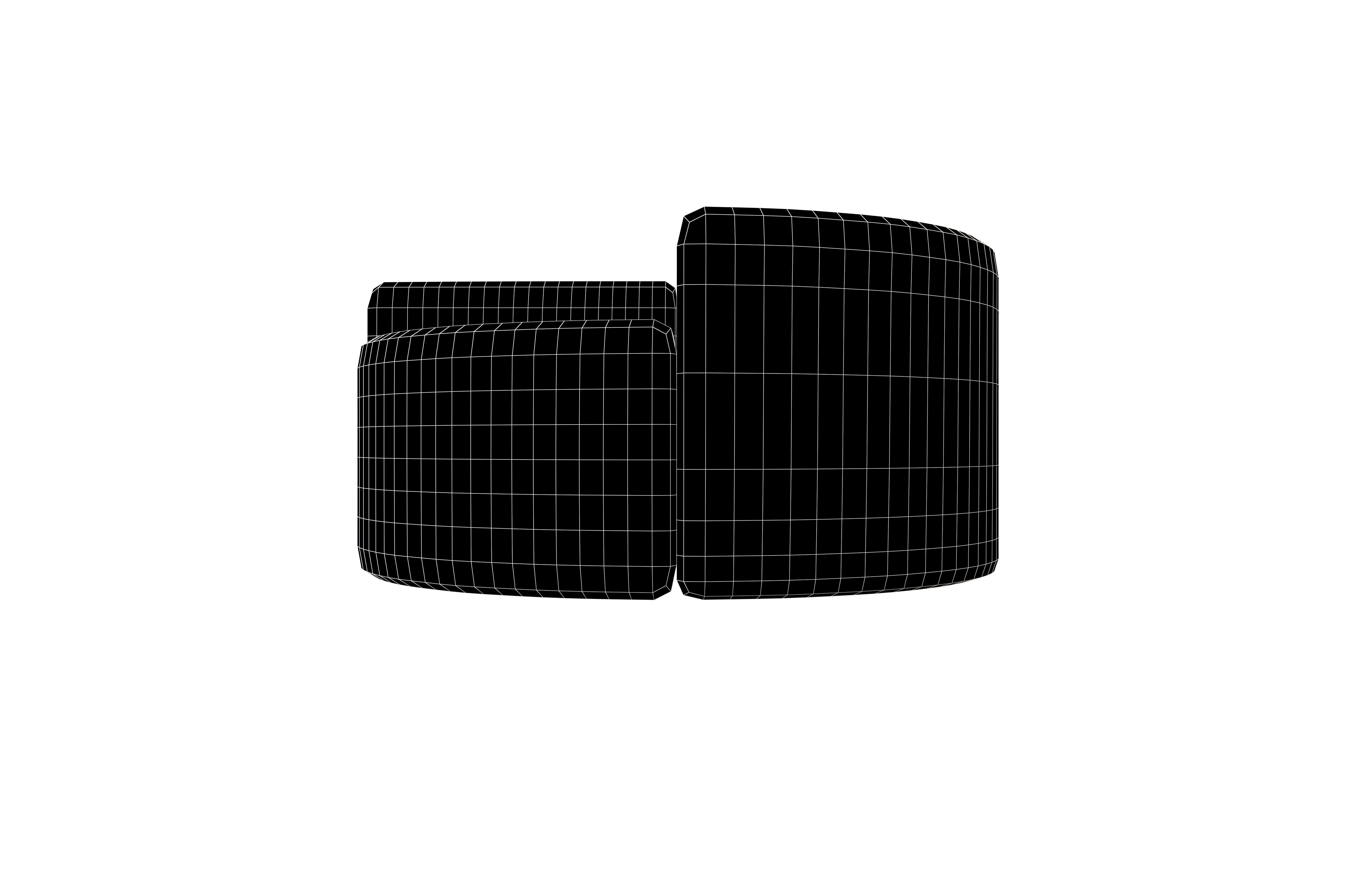 Pie Graph v4 001 Low-poly 3D model_4