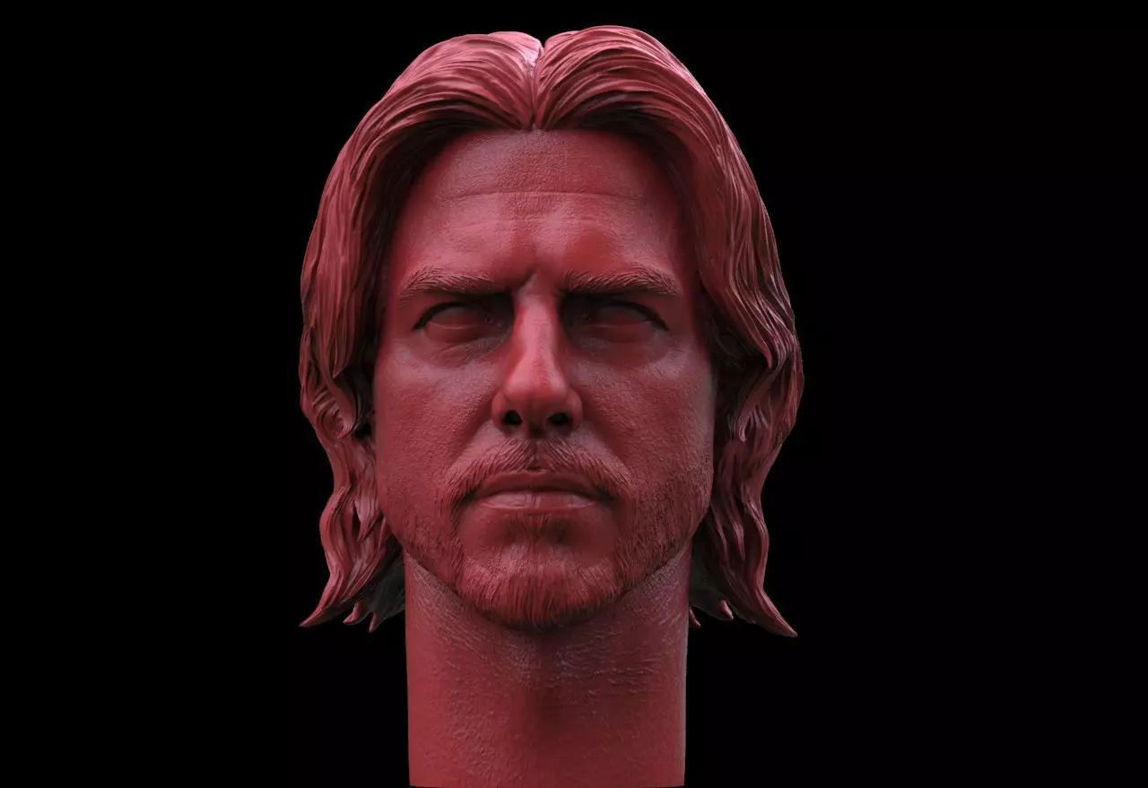 Nathan Algren-Tom Cruise Head - Last Samurai 3D print model