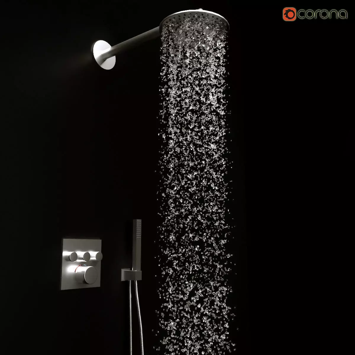 Shower 02 3D model
