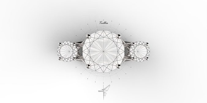 Set styles for diamond ring design Free 3D print model