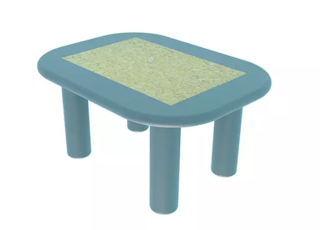 Spectacular Tea Table Low-poly 3D model