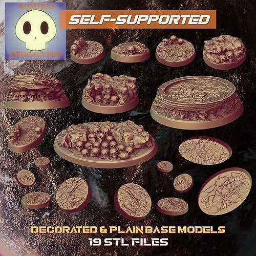 Abandoned World Base Set 2  3D print model