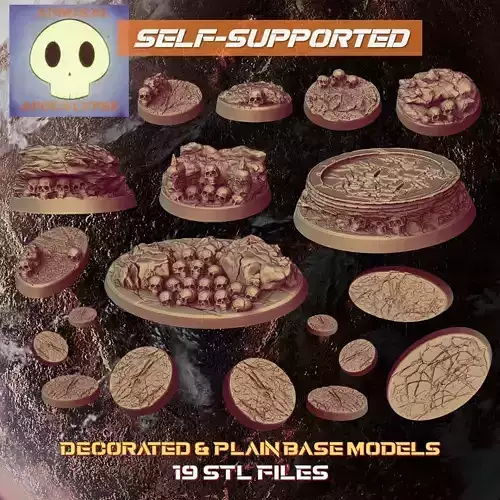 Abandoned World Base Set 2  3D print model
