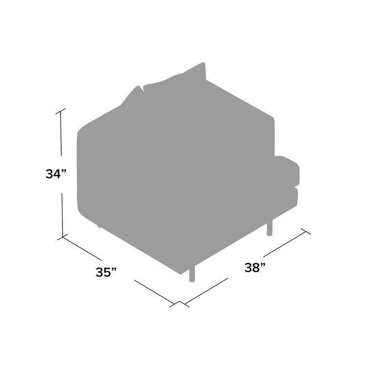 Margot Tub Barrel Sofa Chair 3D model_2