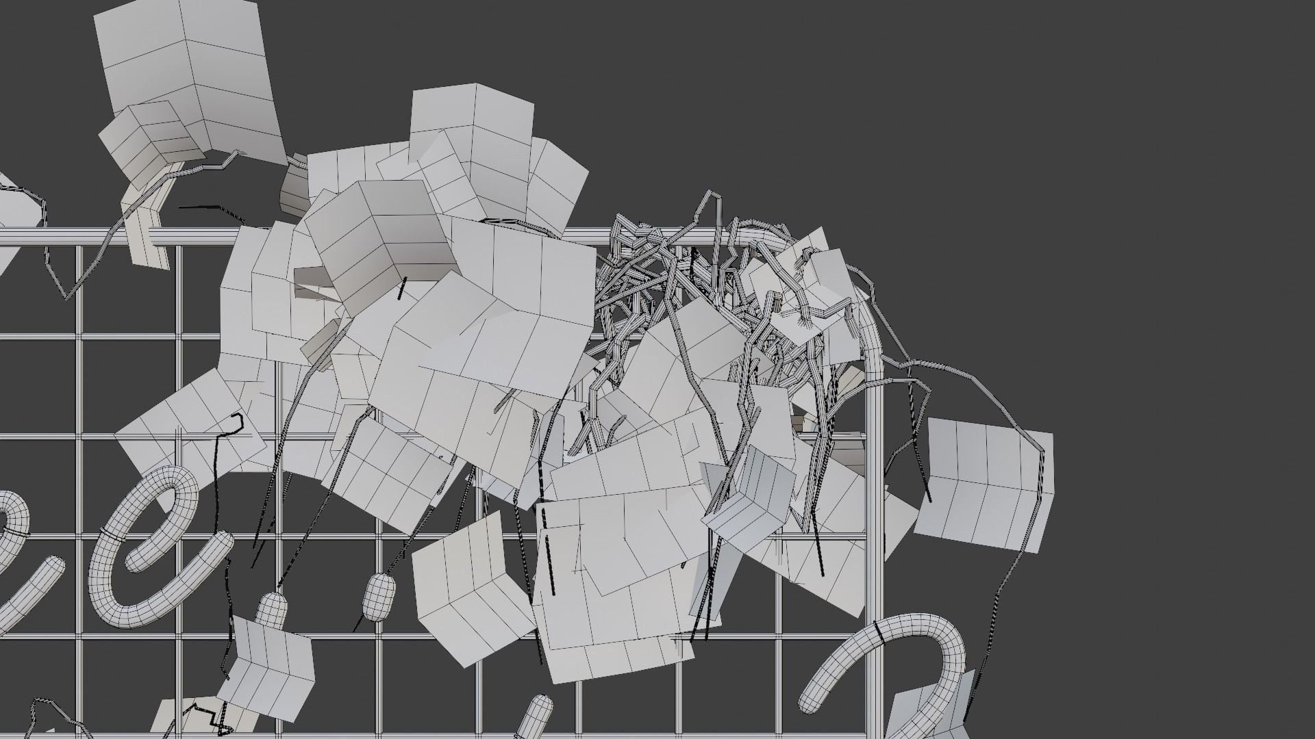 Neon sign coffee maybe Low-poly 3D model_7