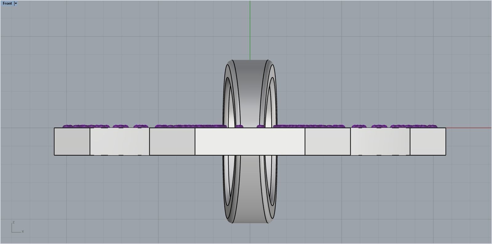 Cross with gems 5 3D print model_8