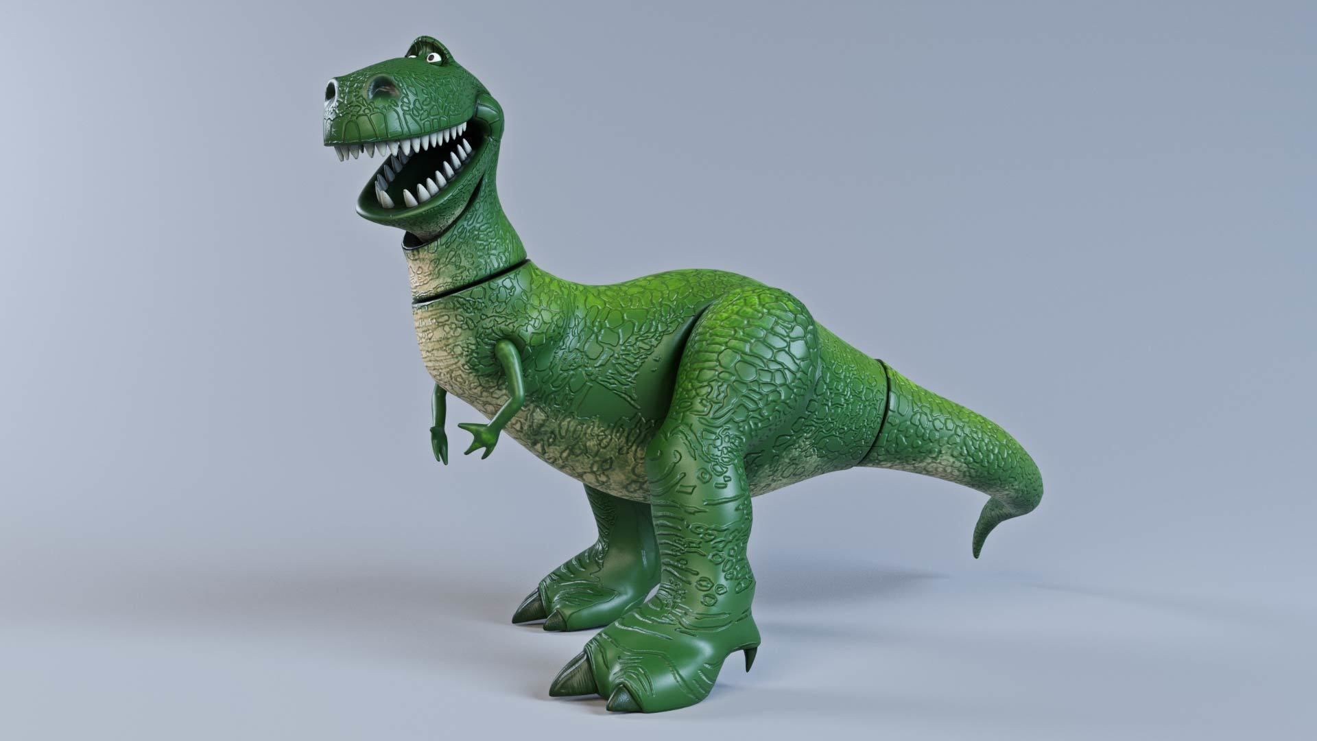 Toy story - T rex rigged 3D model_4