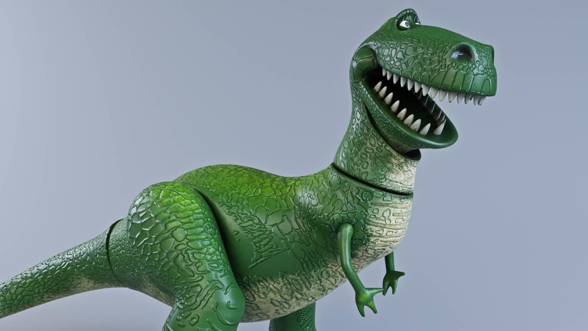 Toy story - T rex rigged 3D model_5