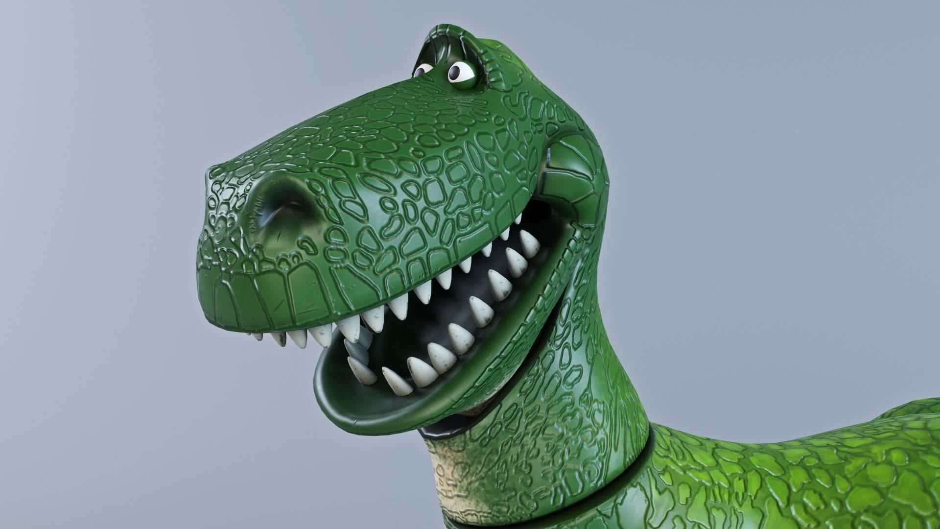 Toy story - T rex rigged 3D model_7