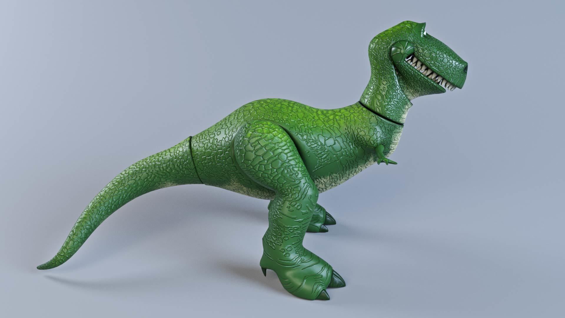 Toy story - T rex rigged 3D model_8