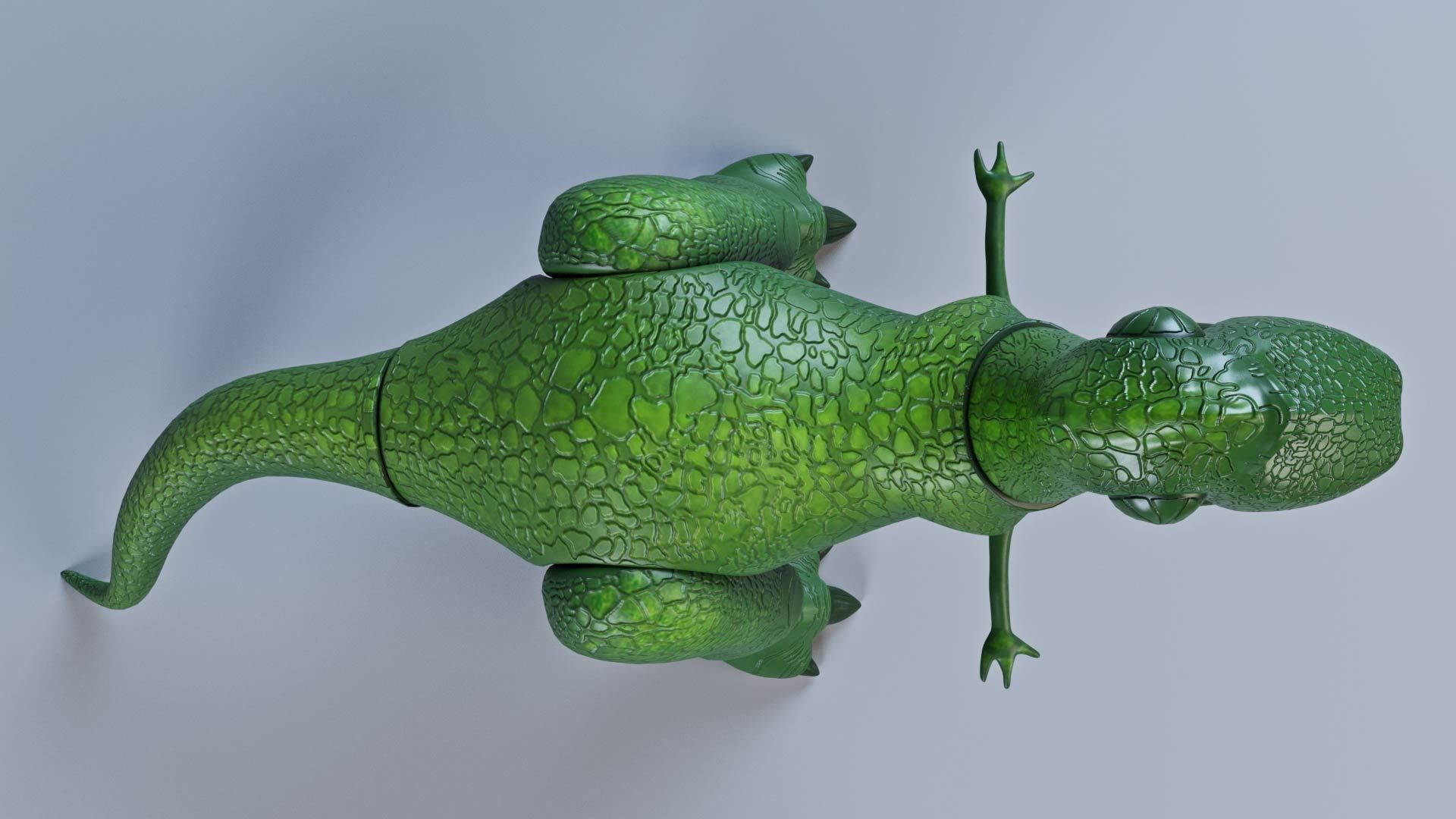 Toy story - T rex rigged 3D model_13