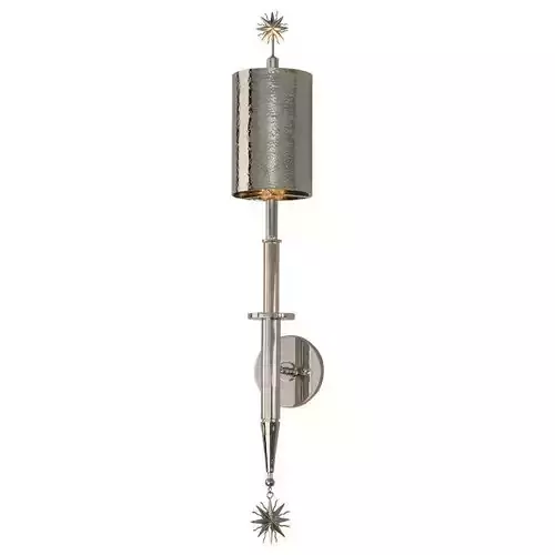 Light Nickel Armed Sconce