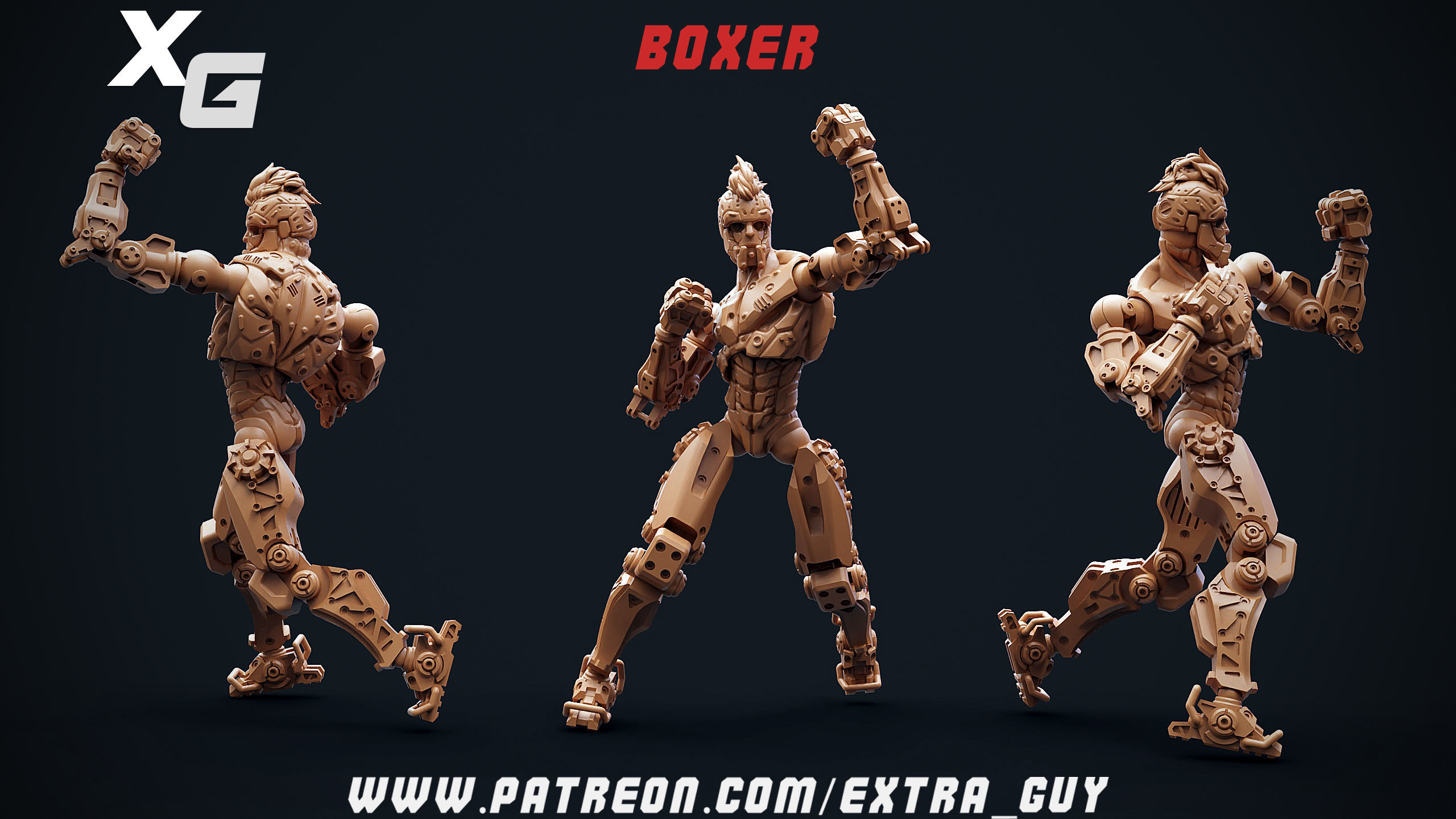 Rowdy Rico Rhodium 3D Print over 100 mm 3D print model_11