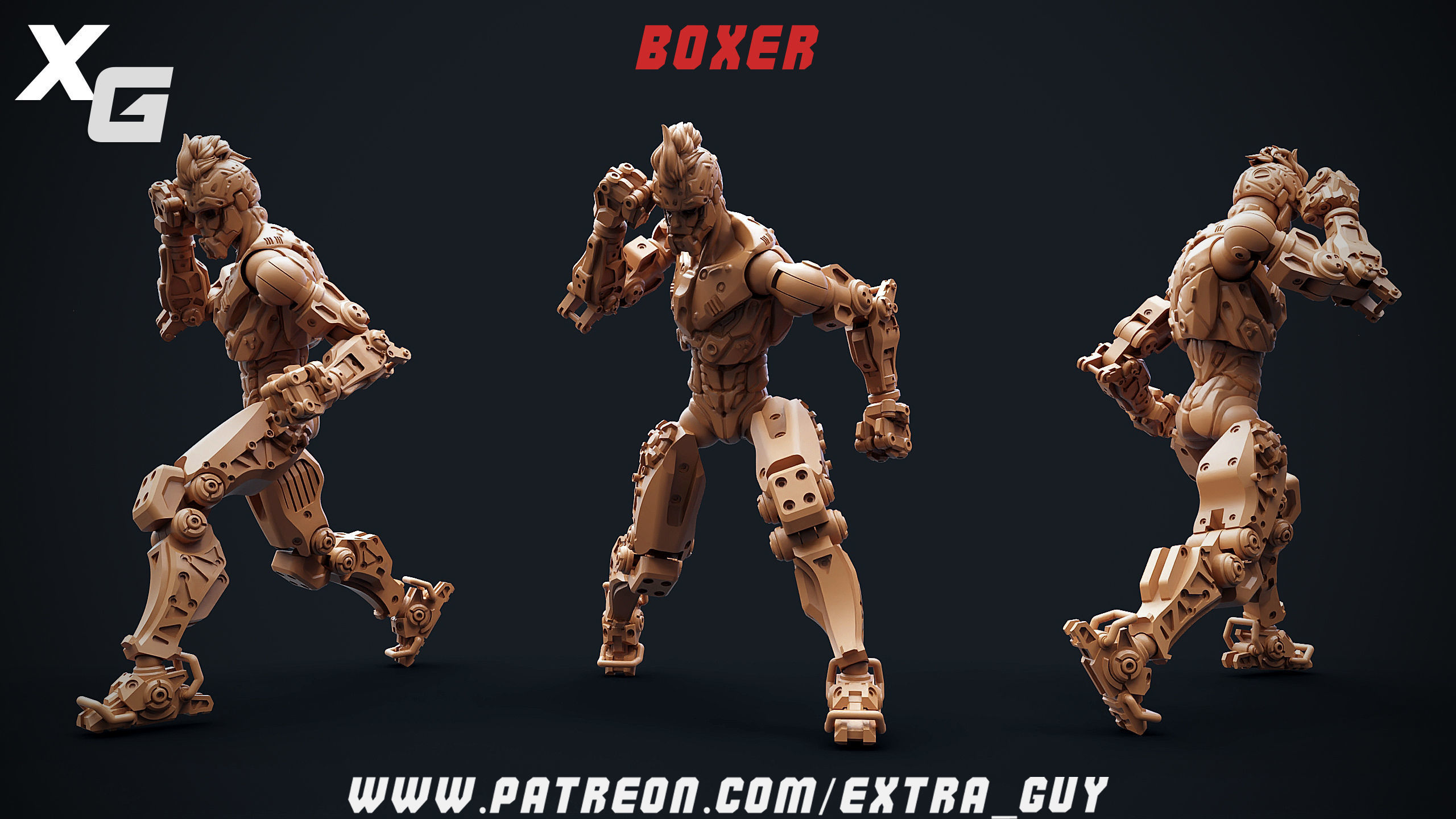 Rowdy Rico Rhodium 3D Print over 100 mm 3D print model_10