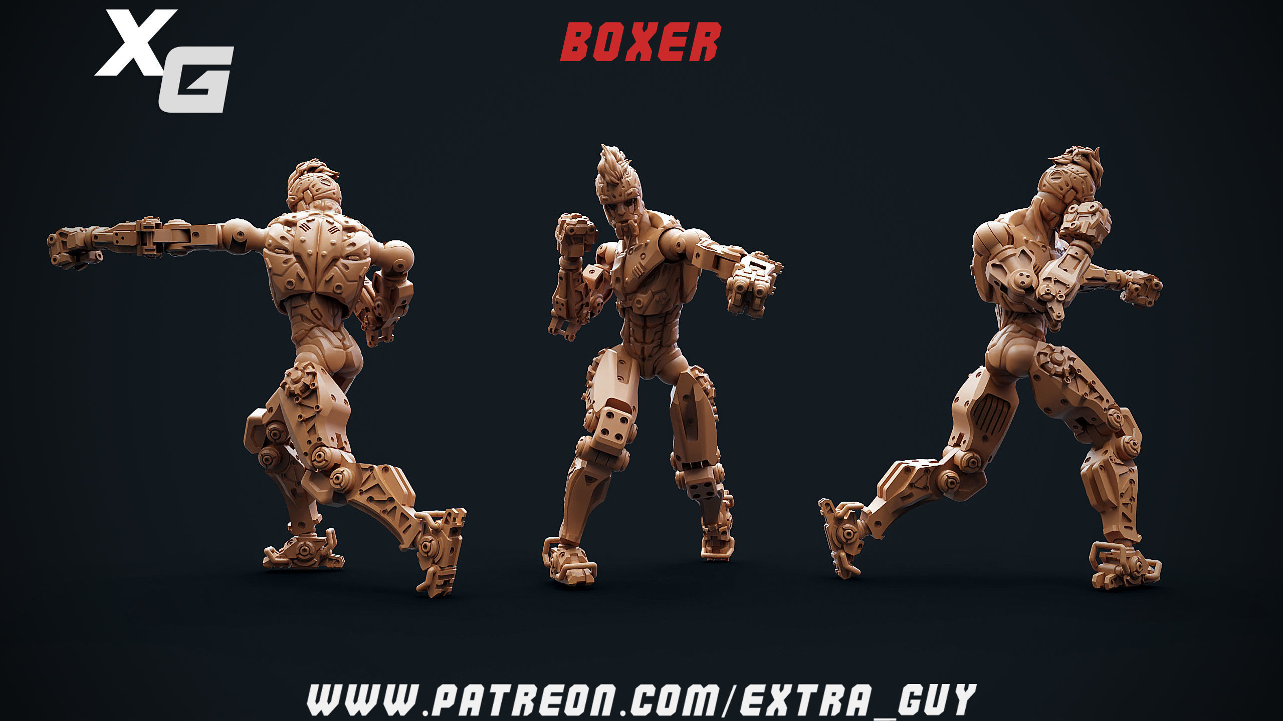 Rowdy Rico Rhodium 3D Print over 100 mm 3D print model_12