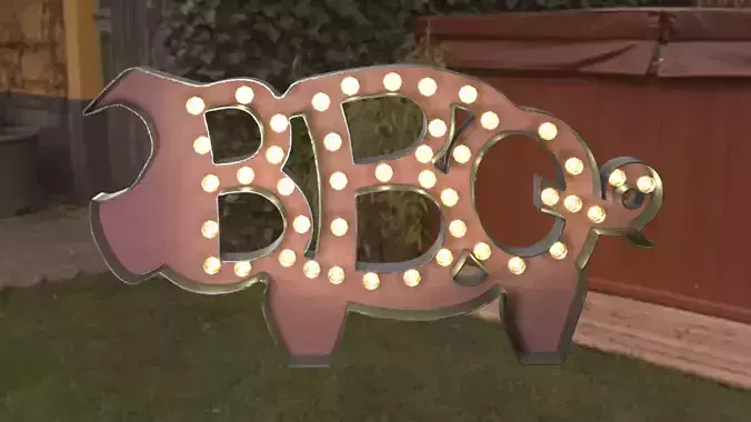 BBQ The Pig Sign
