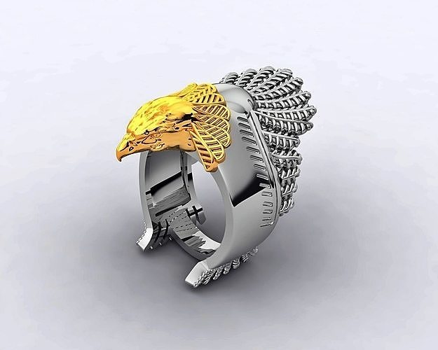 men eagle warp ring  3D print model