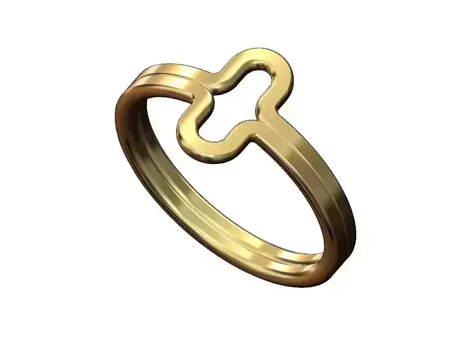 Wire slot shaped thin band US sizes 5to9 