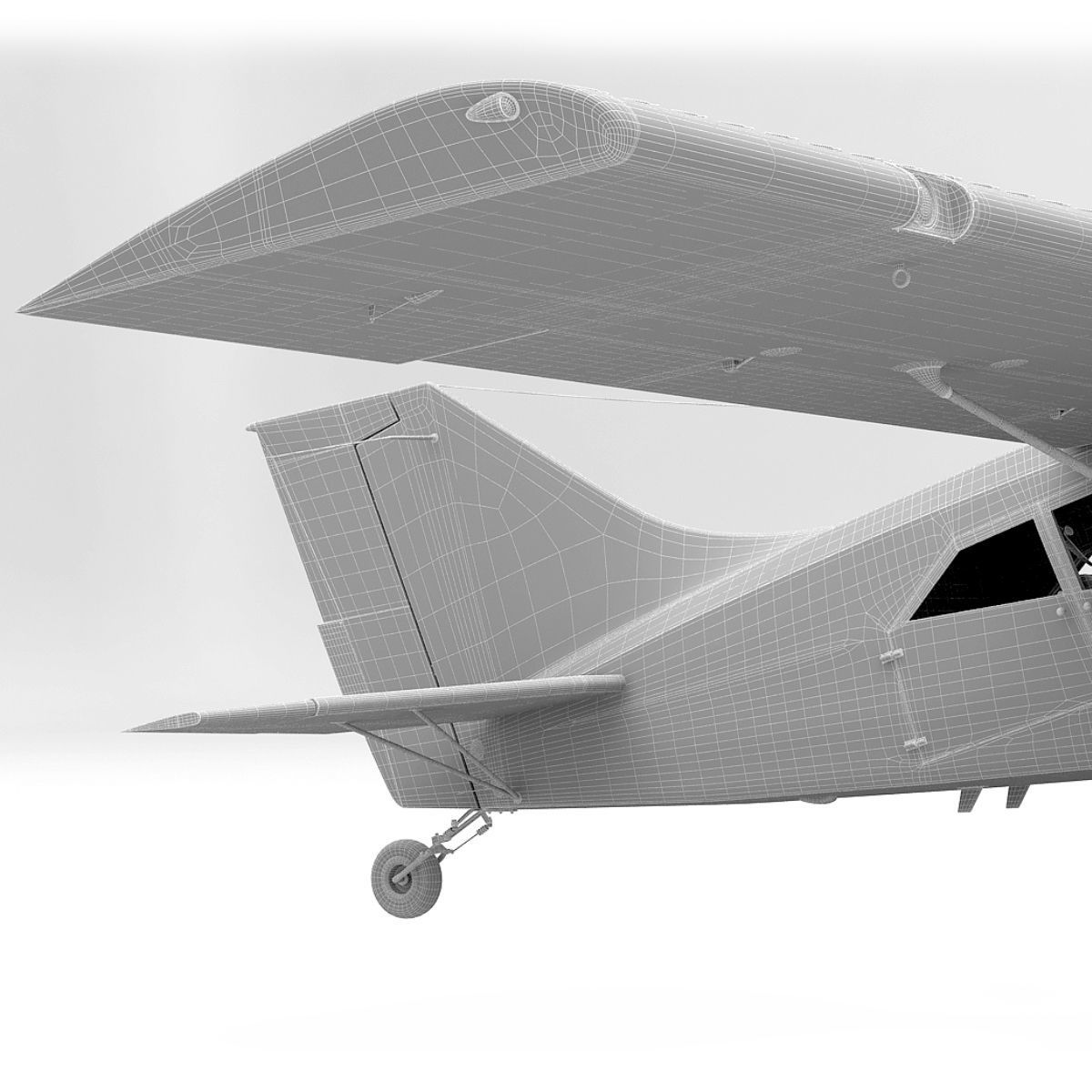 Maule light aircraft with interior 3D model_14