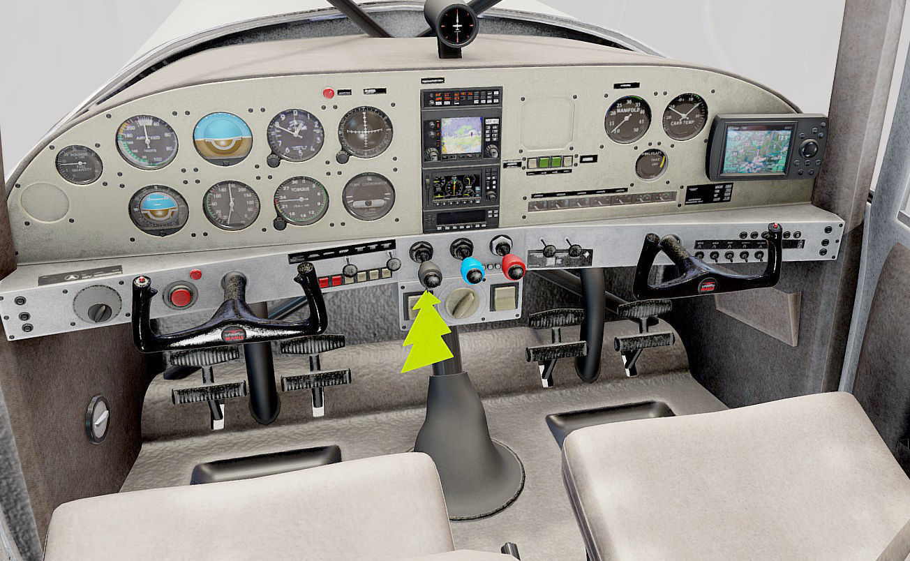 Maule light aircraft with interior 3D model_21