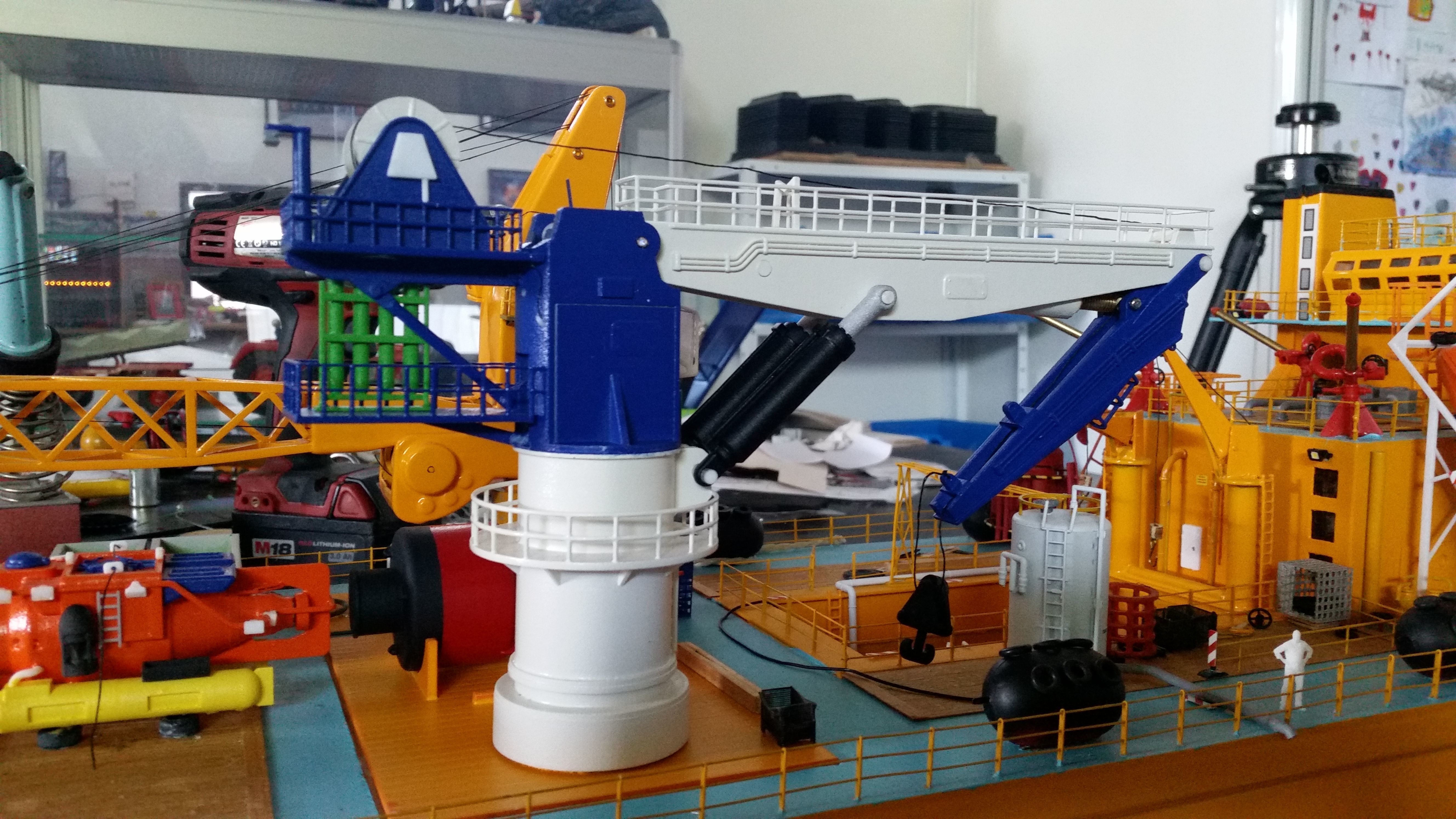 Offshore crane typ A 3D print model_3