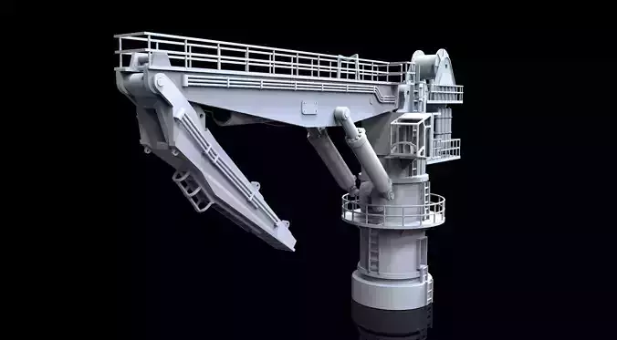 Offshore crane typ A 3D print model