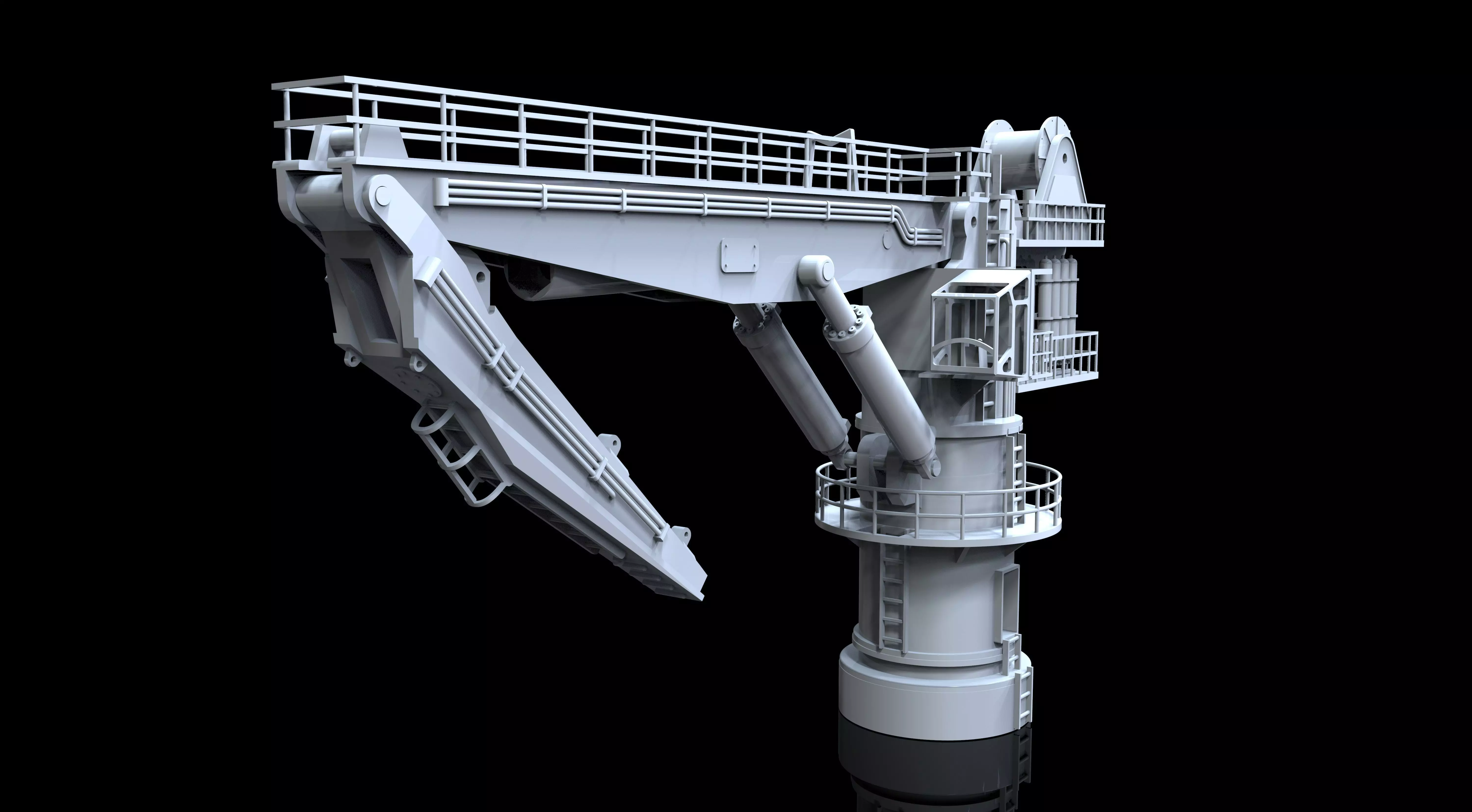 Offshore crane typ A 3D print model_0