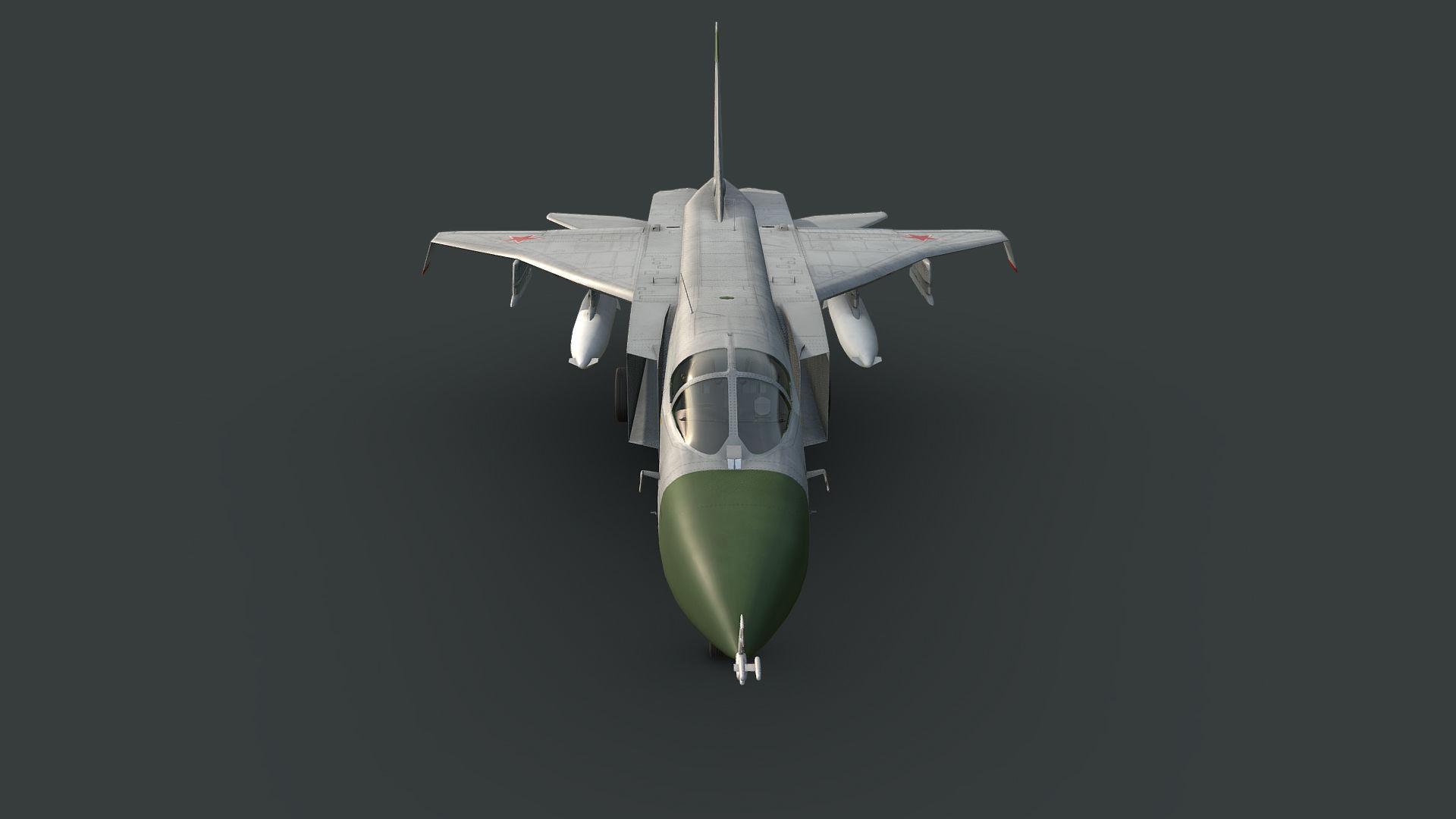 Sukhoi T6-1 Su-24 Prototype Low-poly 3D model_8