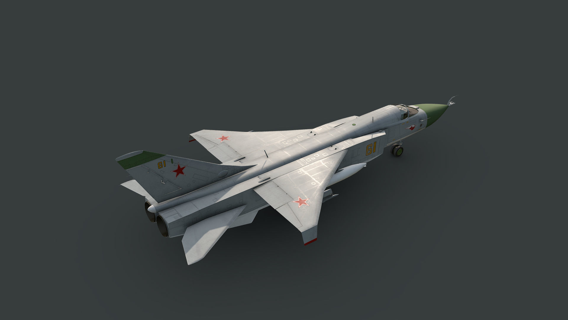 Sukhoi T6-1 Su-24 Prototype Low-poly 3D model_2