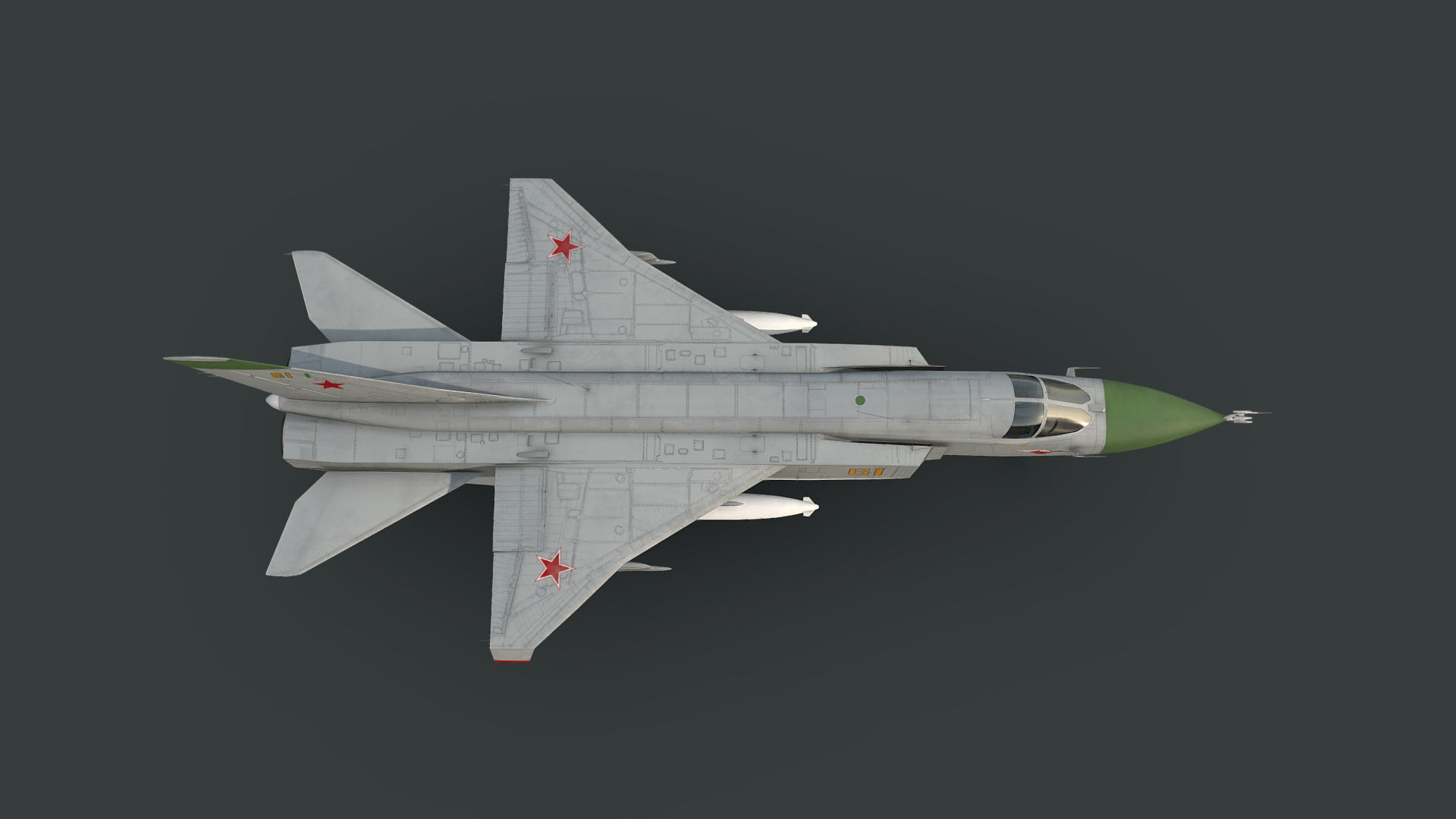 Sukhoi T6-1 Su-24 Prototype Low-poly 3D model_10