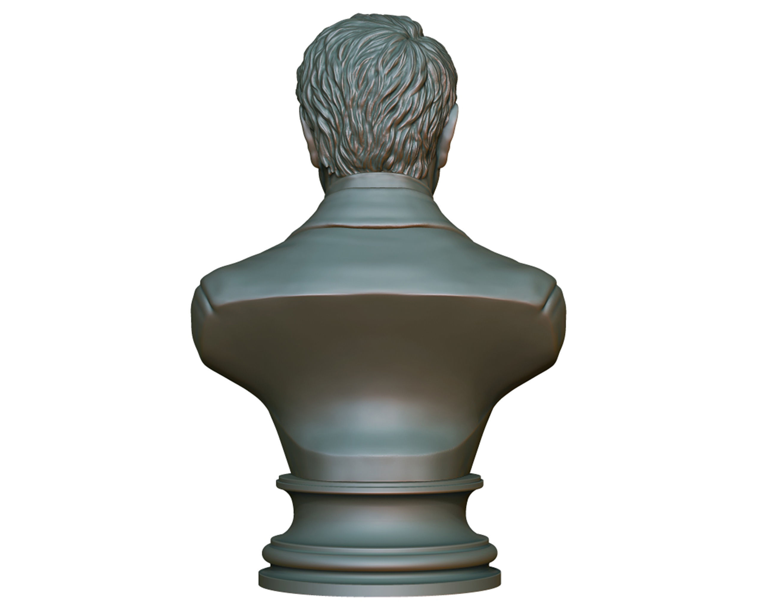 Thomas Edison portrait Sculpture 3D print model_14