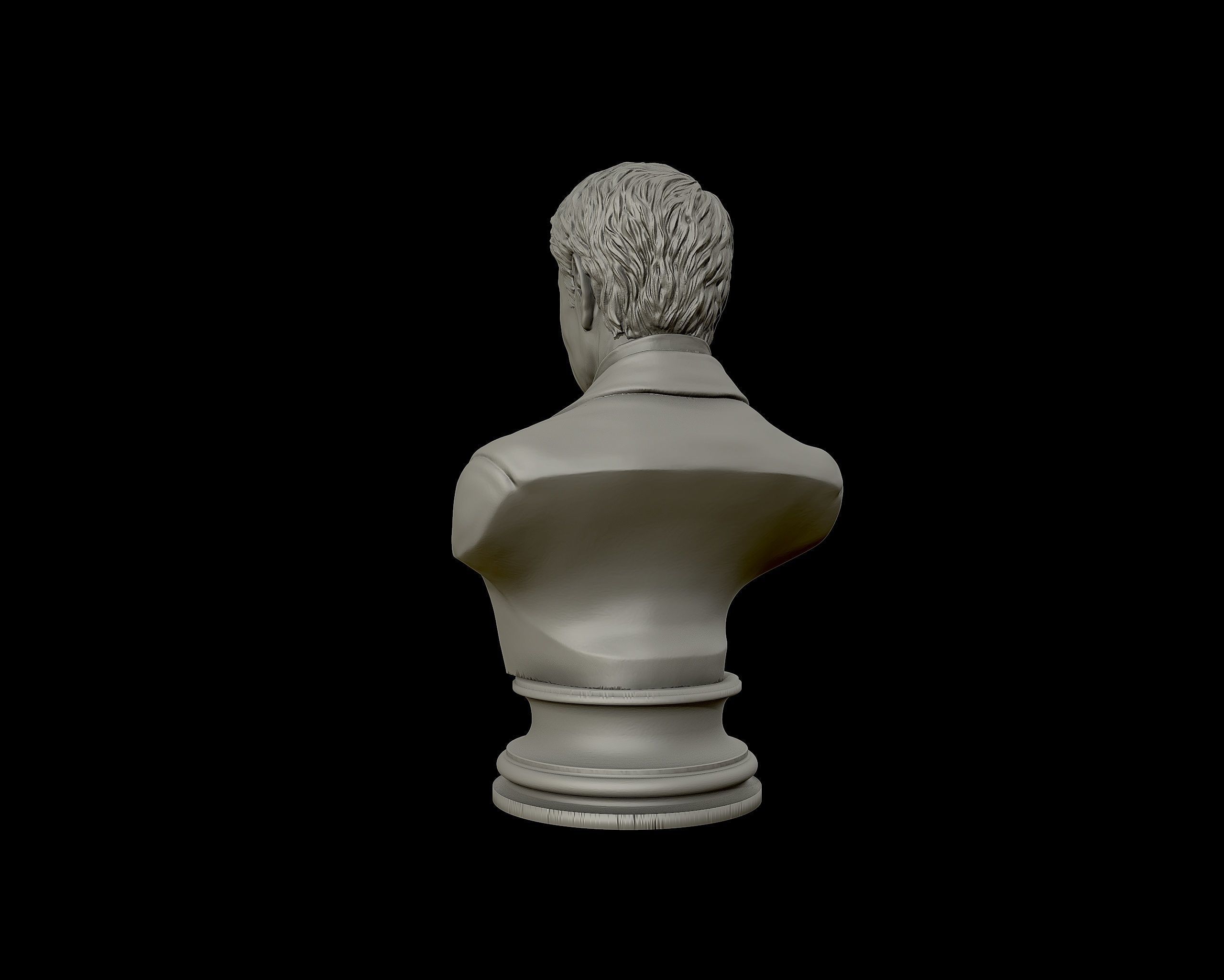 Thomas Edison portrait Sculpture 3D print model_22