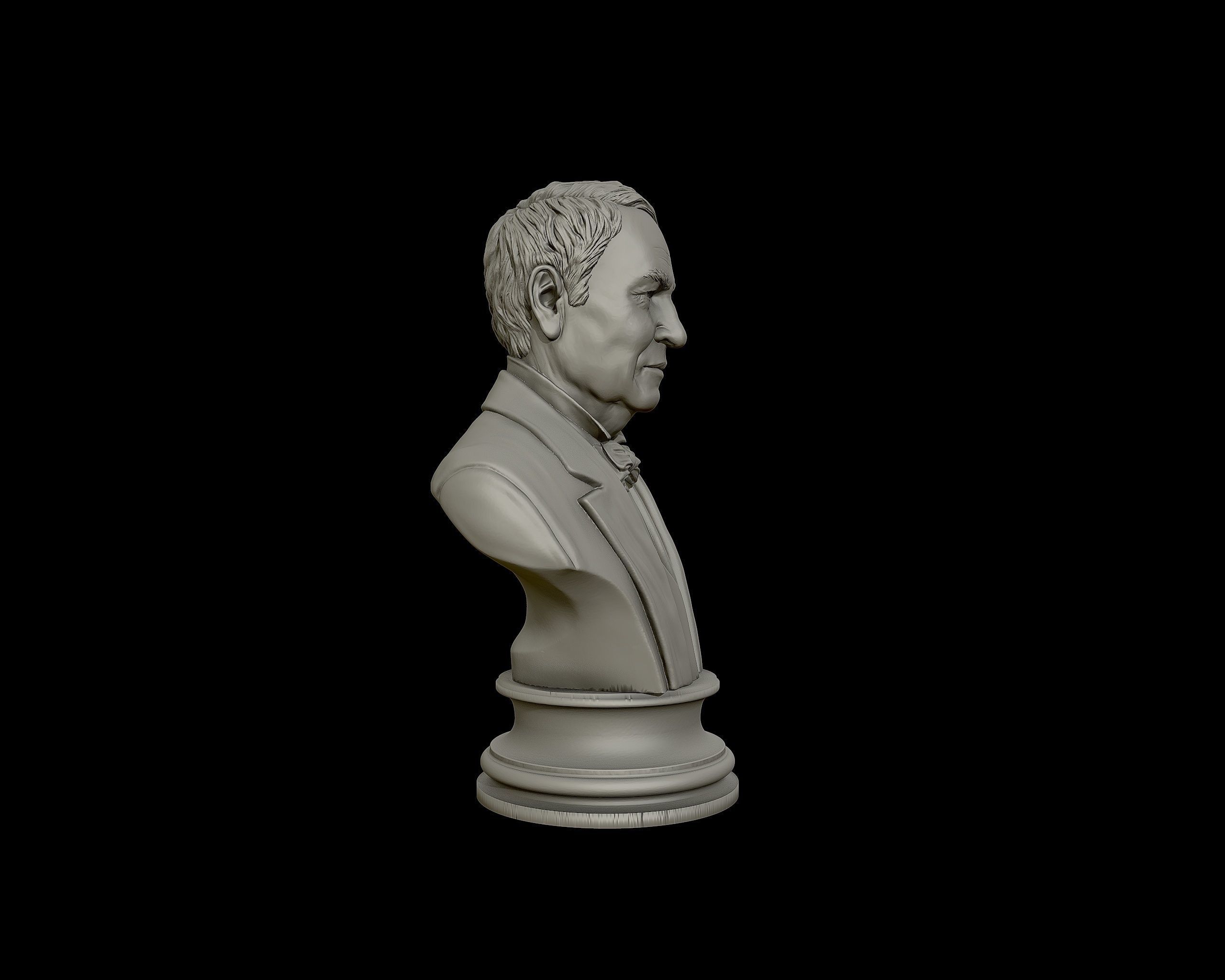 Thomas Edison portrait Sculpture 3D print model_24