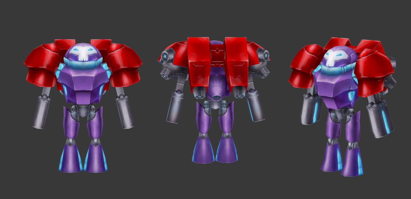 Full collection of 70 robots Low-poly 3D model_8