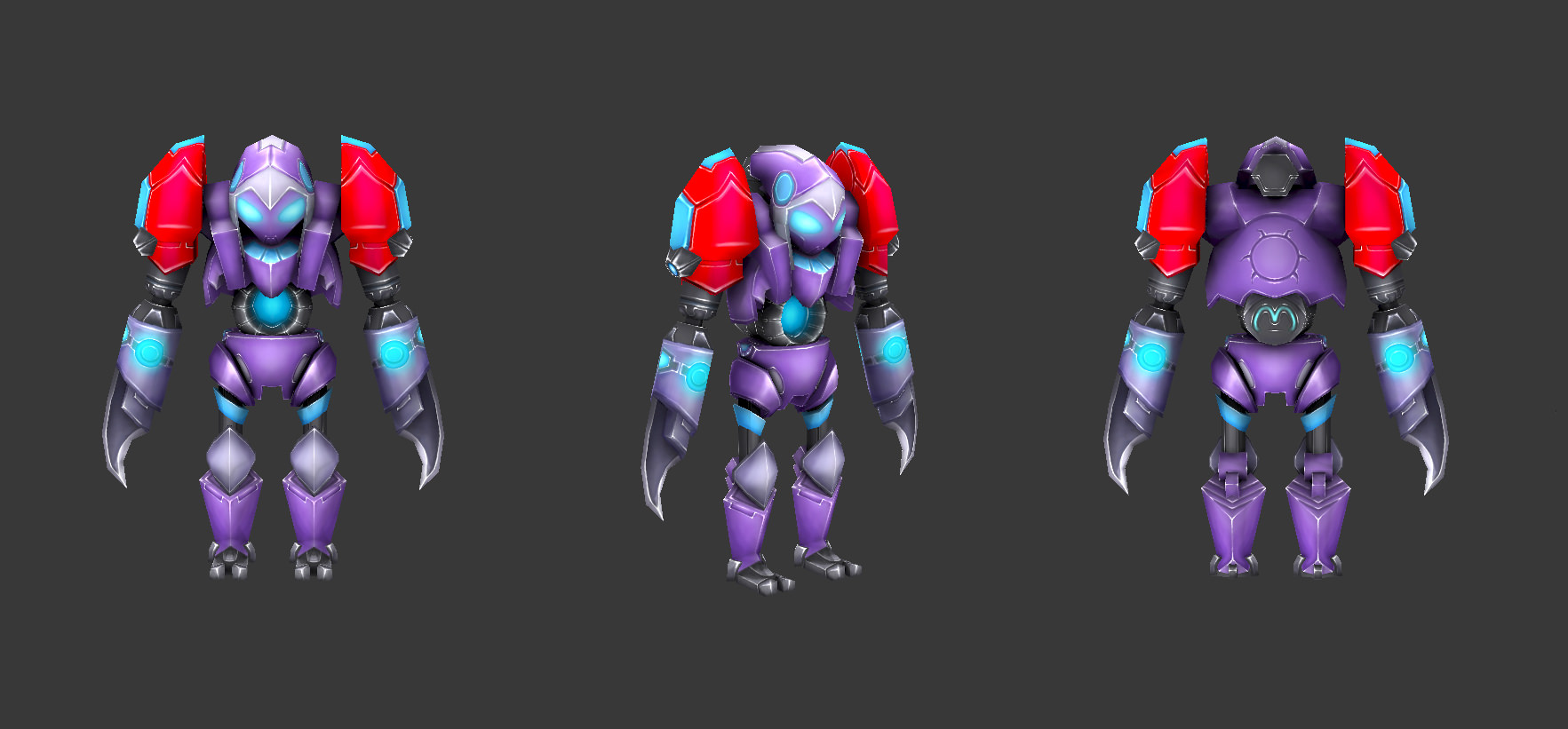 Full collection of 70 robots Low-poly 3D model_21