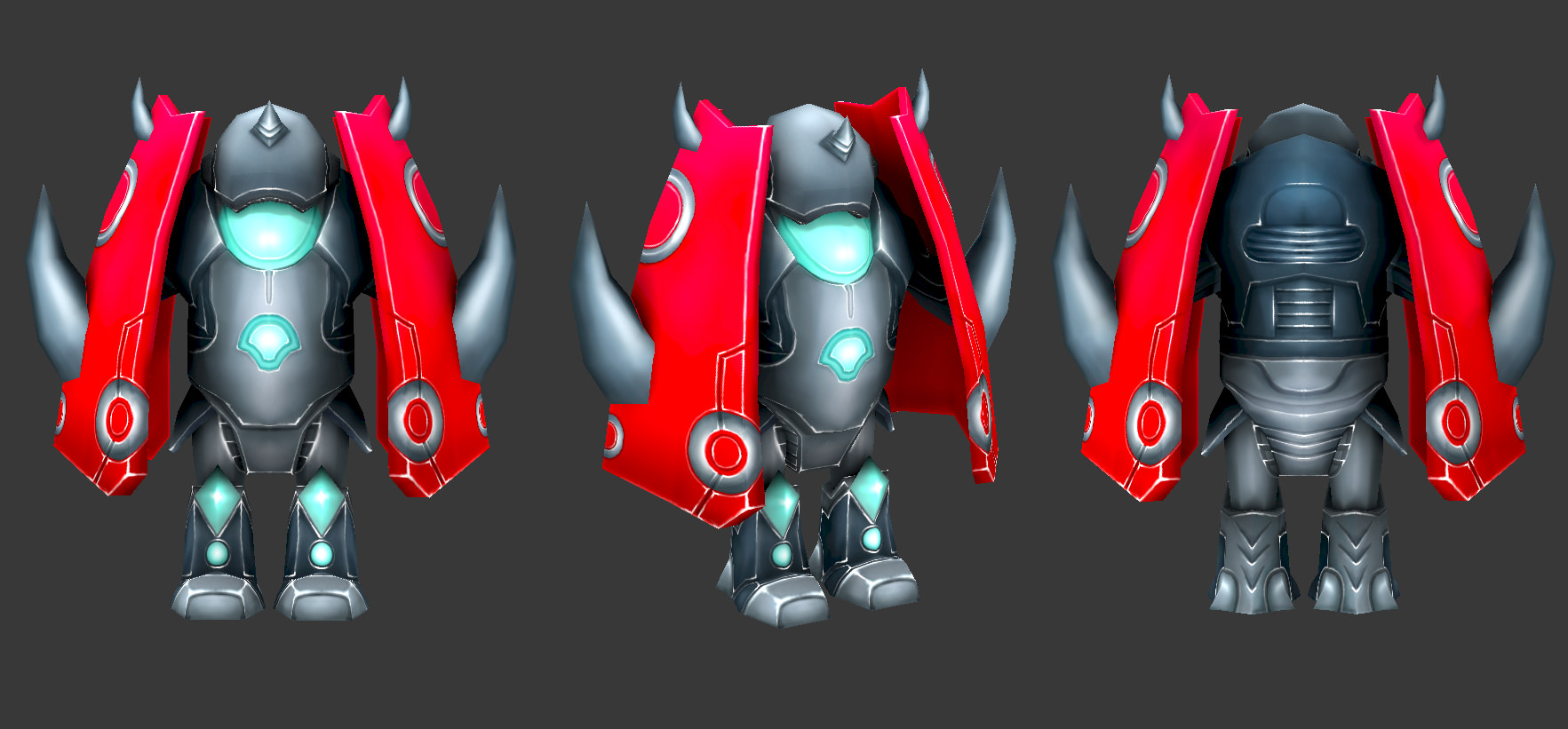 Full collection of 70 robots Low-poly 3D model_1