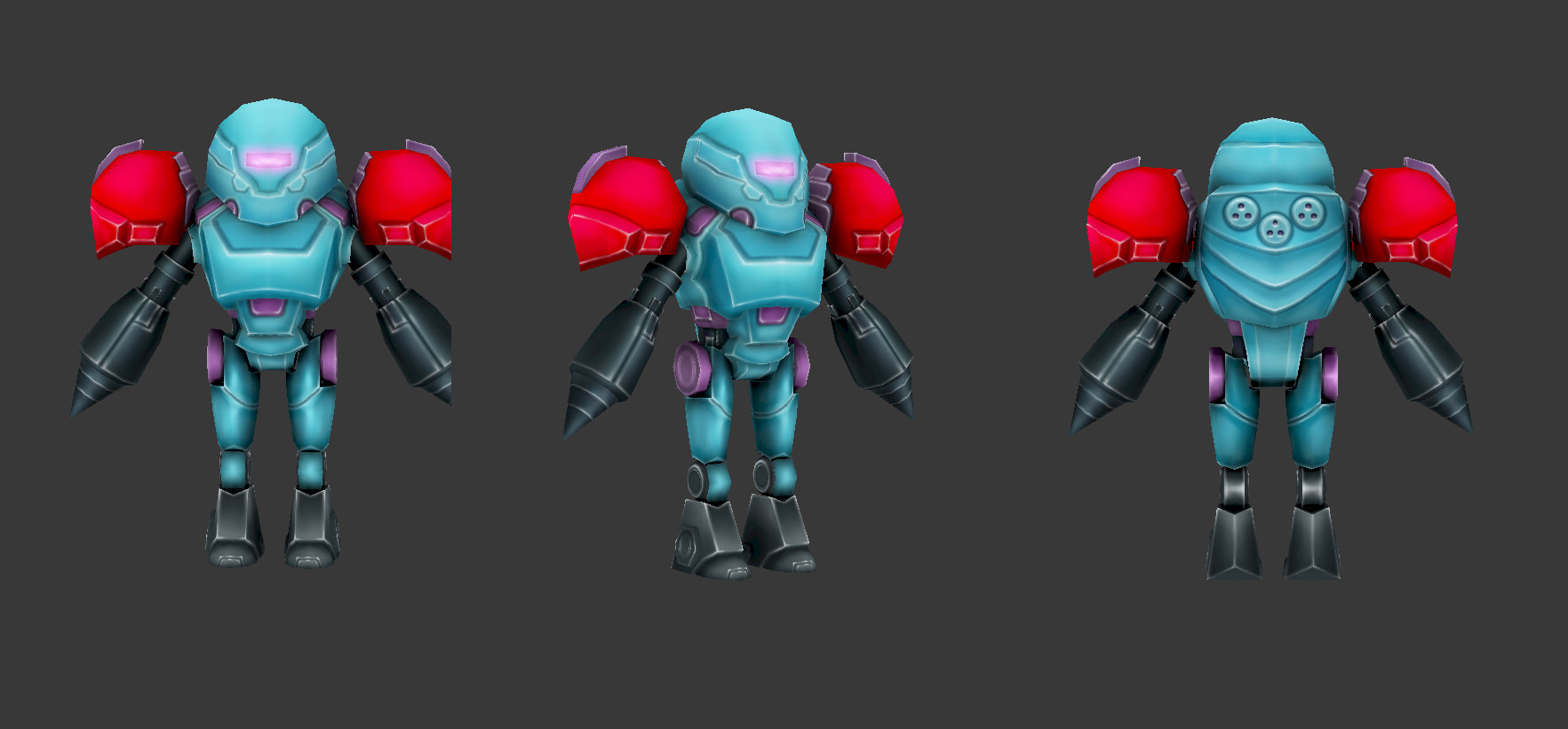 Full collection of 70 robots Low-poly 3D model_4
