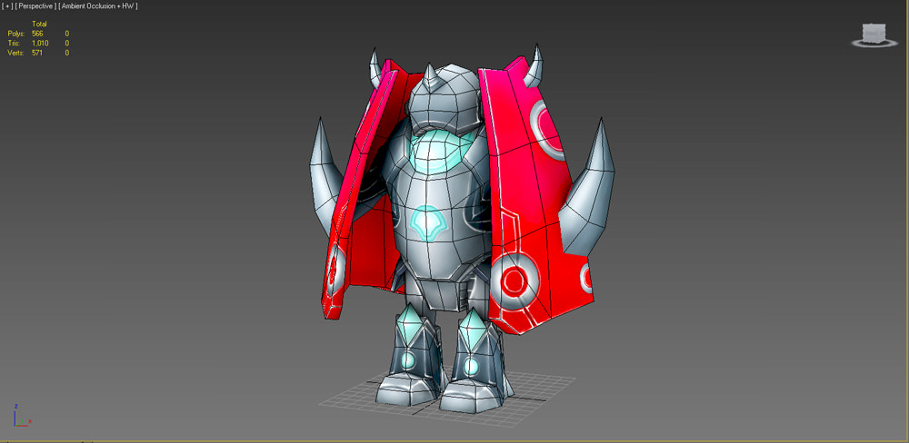 Full collection of 70 robots Low-poly 3D model_36